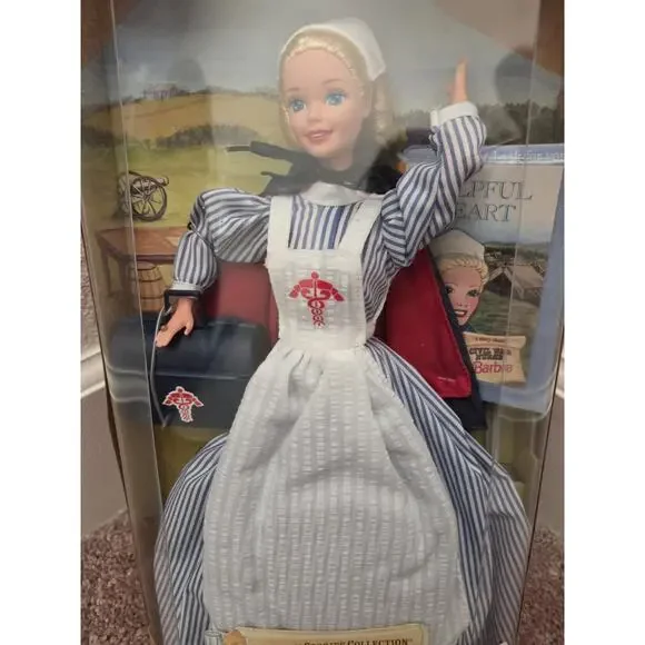 Barbie Civil War Nurse Mattel NRFB Collector Edition Doll 1995 New 14612 - Picture 3 of 7